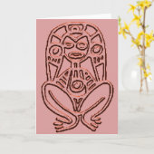 GothicChicz Caguana Petroglyphe Gruß-Karte Karte (Gelbe Blume)