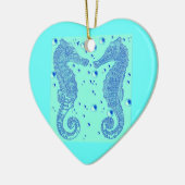 GothicChicz Herz-Seepferd-Verzierung Keramik Ornament (Links)
