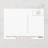 GothicChicz Lakshmi Postcard Postkarte (Rückseite)