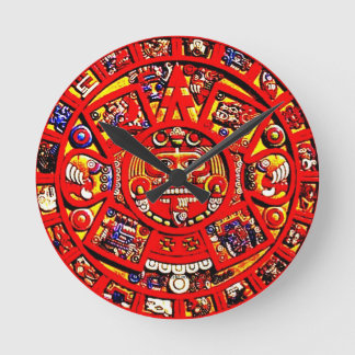 Gothicchicz Mayan Calendar Wall Clock Runde Wanduhr