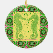 GothicChicz Seepferdeverzierung Keramikornament (Hinten)