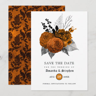 Gothicische Vintage-Hochzeit Save The Date