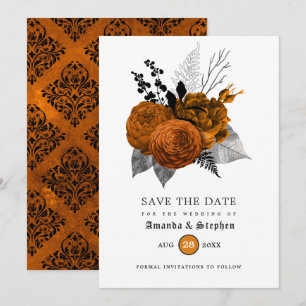 Gothicische Vintage-Hochzeit Save The Date