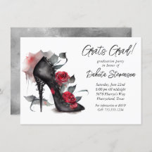 Gothion Stilettos mit Rote Rosen Abschluss