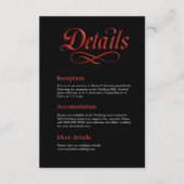 gothisch - Bis zum Tod tun uns Teil rot und schwar Begleitkarte (Vorderseite)