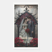 Gothische ewige Liebe  Serviette (Vorderseite)