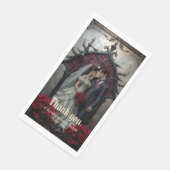 Gothische ewige Liebe  Serviette (Ecke)