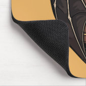 Gothische Fledermaus liest dunkles Zauberbuch Mousepad (Ecke)