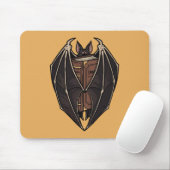 Gothische Fledermaus liest dunkles Zauberbuch Mousepad (Mit Mouse)