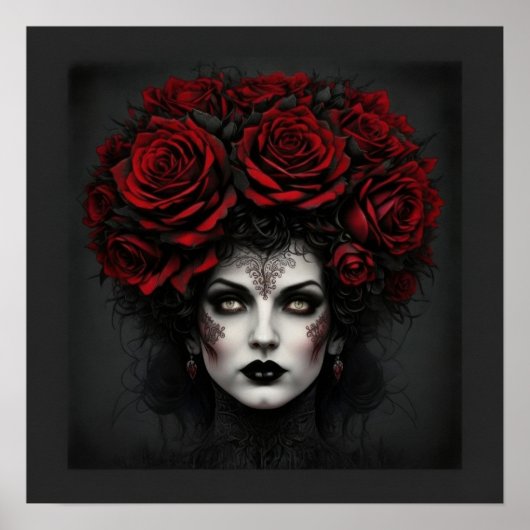 Gothische Frau Poster (Vorne)