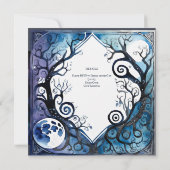 GOTHISCHE FULLMOON HANDFASTING EINLADUNGEN KELTISC (Rückseite)