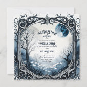 GOTHISCHE FULLMOON HANDFASTING EINLADUNGEN KELTISC (Vorderseite)