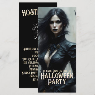 Gothische Halloween-Nacht des Geheimnisses Einladu