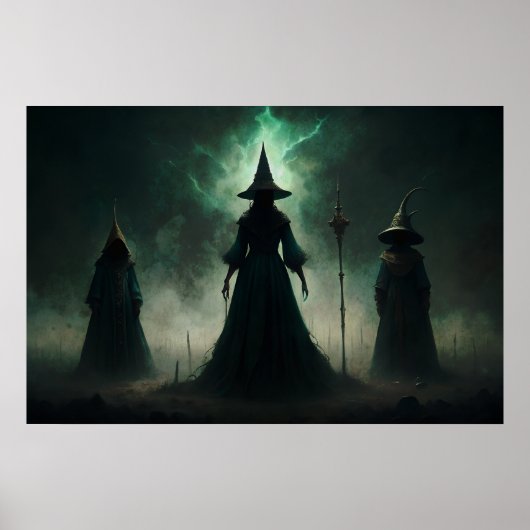 Gothische Hexen Poster (Vorne)