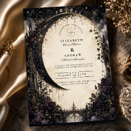 Gothische himmlische Hochzeit Einladung