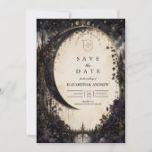 Gothische himmlische Hochzeit Save The Date (Vorderseite)