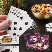 Gothische hispanische Frau Spielkarten (In Situ)