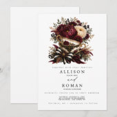 Gothische Hochzeitseinladung (Vorne/Hinten)