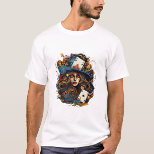 Gothische Kartenspiele spielen T-Shirt