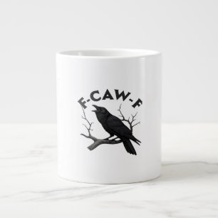 Gothische Krähe Lustiger F-Caw-F Humor Essential K Jumbo-Tasse