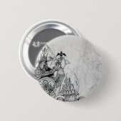 GOTHISCHE KRIEGER, Barbarische Ritter, Fantasie Button (Vorne & Hinten)