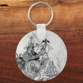 GOTHISCHE KRIEGER, Barbarische Ritter, Fantasie Schlüsselanhänger (Vorderseite)