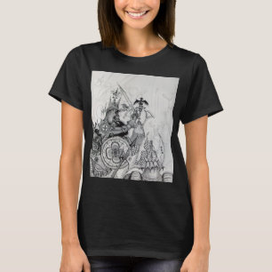 GOTHISCHE KRIEGER, Barbarische Ritter, Fantasie T-Shirt