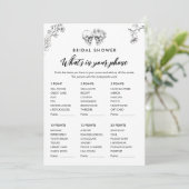 GOTHISCHE LIEBE Was ist in deinem Handschuhspiel? Einladung (Stehend Vorderseite)