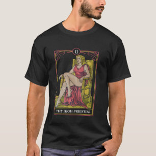 Gothische Mystikerin Hohepriesterin Tarot Spiritua T-Shirt