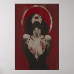 Gothische Prinzessin, feministische Wandkunst, Lil Poster