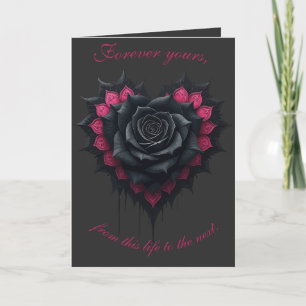 Gothische Rosen Melancholische Eleganz Karte