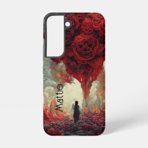 Gothische rote Rosen gefüllte Hölle Samsung Galaxy Hülle