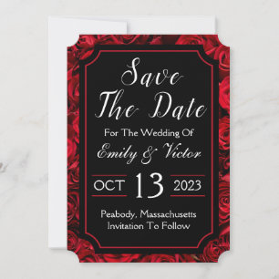Gothische Save-the-Date-Einladungskarte Einladung