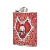 Gothische Schädelknochen auf den Spinnen des Roten Flachmann (Links)