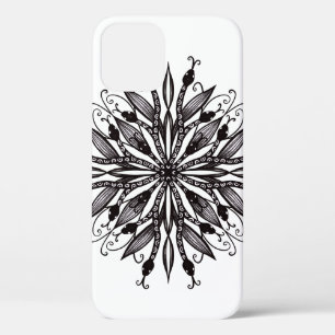Gothische Schlange Mandala Tattoo Schwarz und Weiß Case-Mate iPhone Hülle