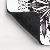 Gothische Schlangen schwarz-weiß Mousepad (Ecke)