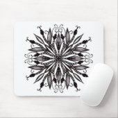 Gothische Schlangen schwarz-weiß Mousepad (Mit Mouse)