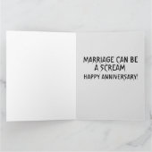 GOTHISCHE SKELETONS FREUEN SICH JAHRESGREETING CAR KARTE (Innenseite)