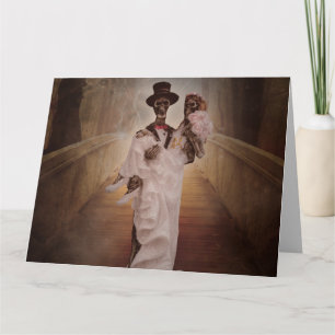 GOTHISCHE SKELETONS WEDEDING GRATUATIONS CARDS KARTE