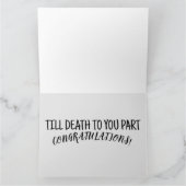 GOTHISCHE SKELETONS WEDEDING GRATUATIONS CARDS KARTE (Innenseite)