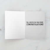 GOTHISCHE SKELETONS WEDING GRATULATIONS CARD KARTE (Innenseite)