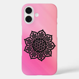 GOTHISCHE SONNE Schwarze keltische Knoten iPhone 16 Hülle