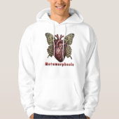 Gothische Surrealmetamorphose - Herz und Schmetter Hoodie (Vorderseite)