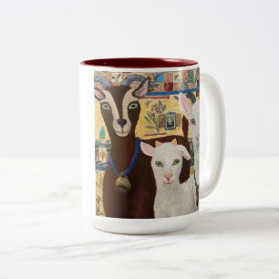 Gothische Tasse - lustige Ziegen mit jeder Tasse!
