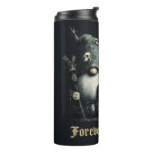 Gothische "True Grim" Gnome mit "Forever Shadows" Thermosbecher (Nach links gedreht)