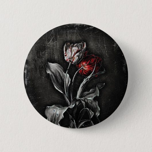Gothische Tulpen Button (Vorderseite)