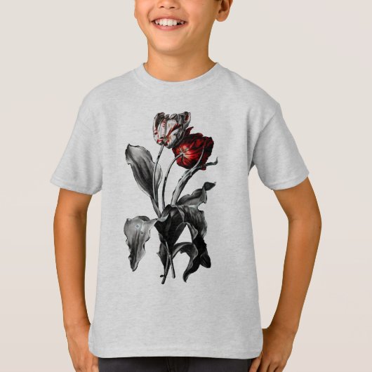 Gothische Tulpen T-Shirt (Vorderseite)