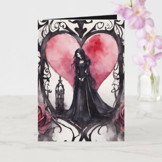 Gothische Valentinskarten Karte