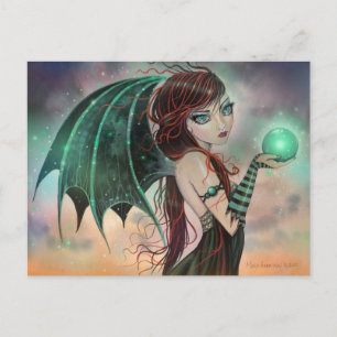 Gothische Vampir-Fee Fantasy-Art Postkarte