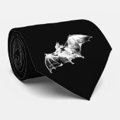 GOTHISCHE VAMPIRFLEDERMAUS KRAWATTE (Gerollt)